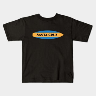 Santa Cruz California CA Surf Board Kids T-Shirt